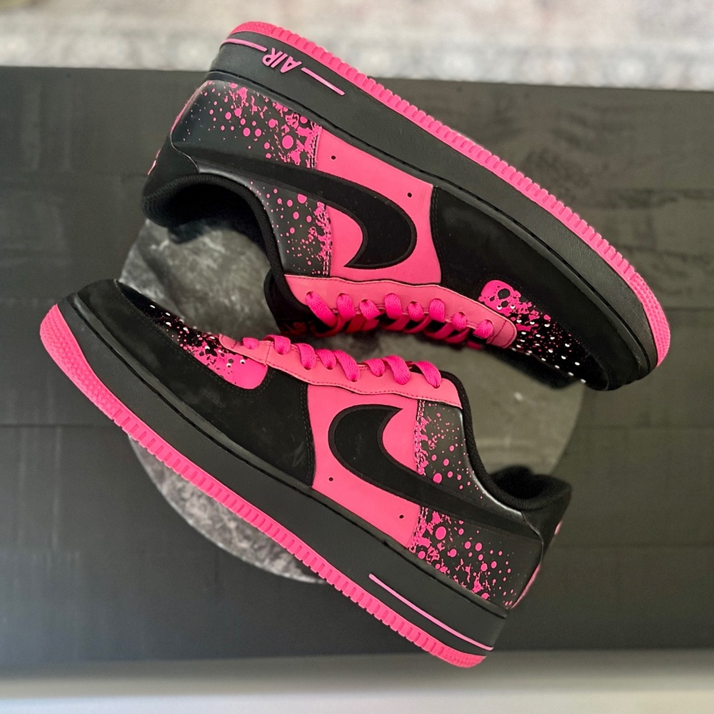 RARE Nike Air Force 1 Low Men’s 11 Pink Splatter 488298-616